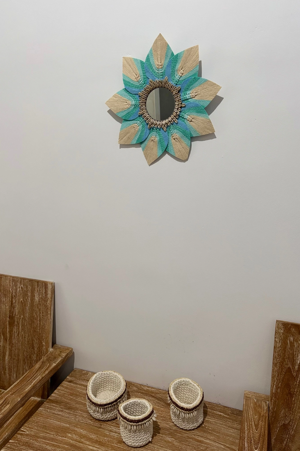 Turaya fali tükör – Kagylók ölelésében nyíló virág - Image 3